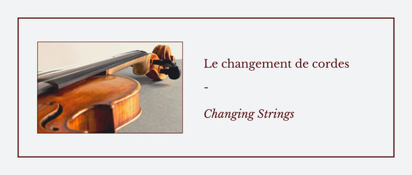 Changing the strings 